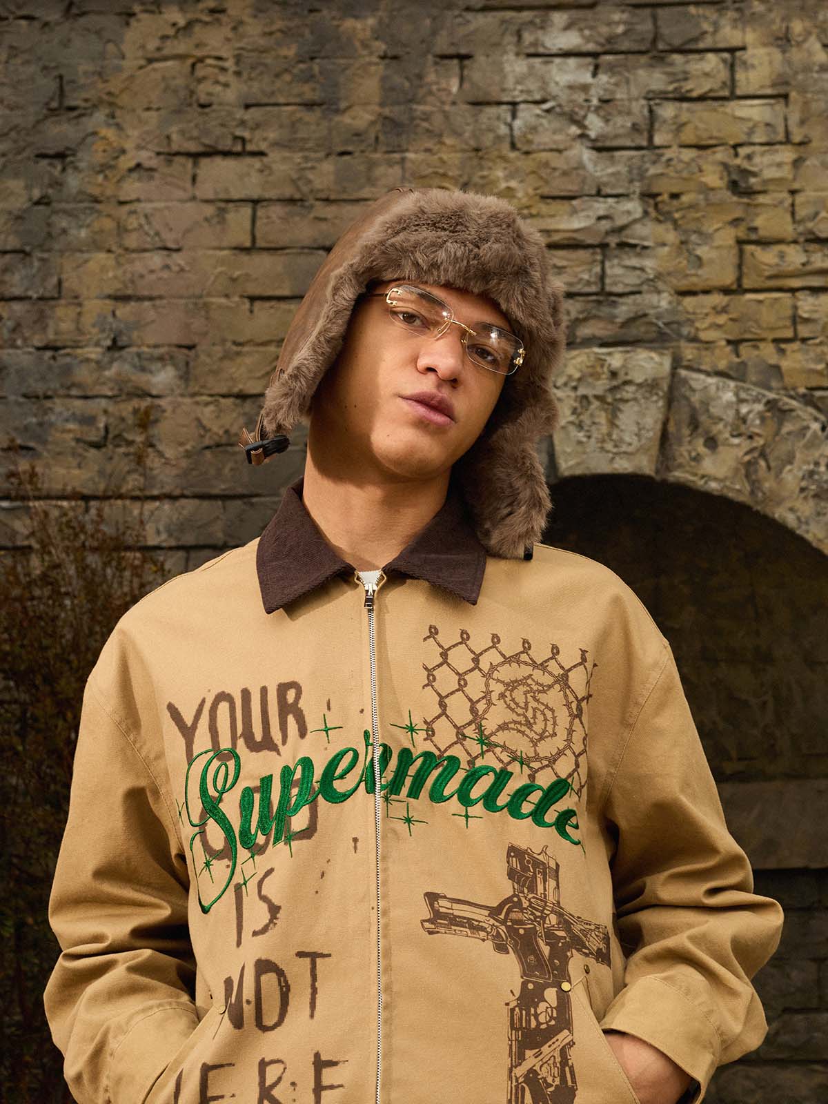 Supermade Retro Slogan Embroidered Canvas Set - 2594 - Image 7