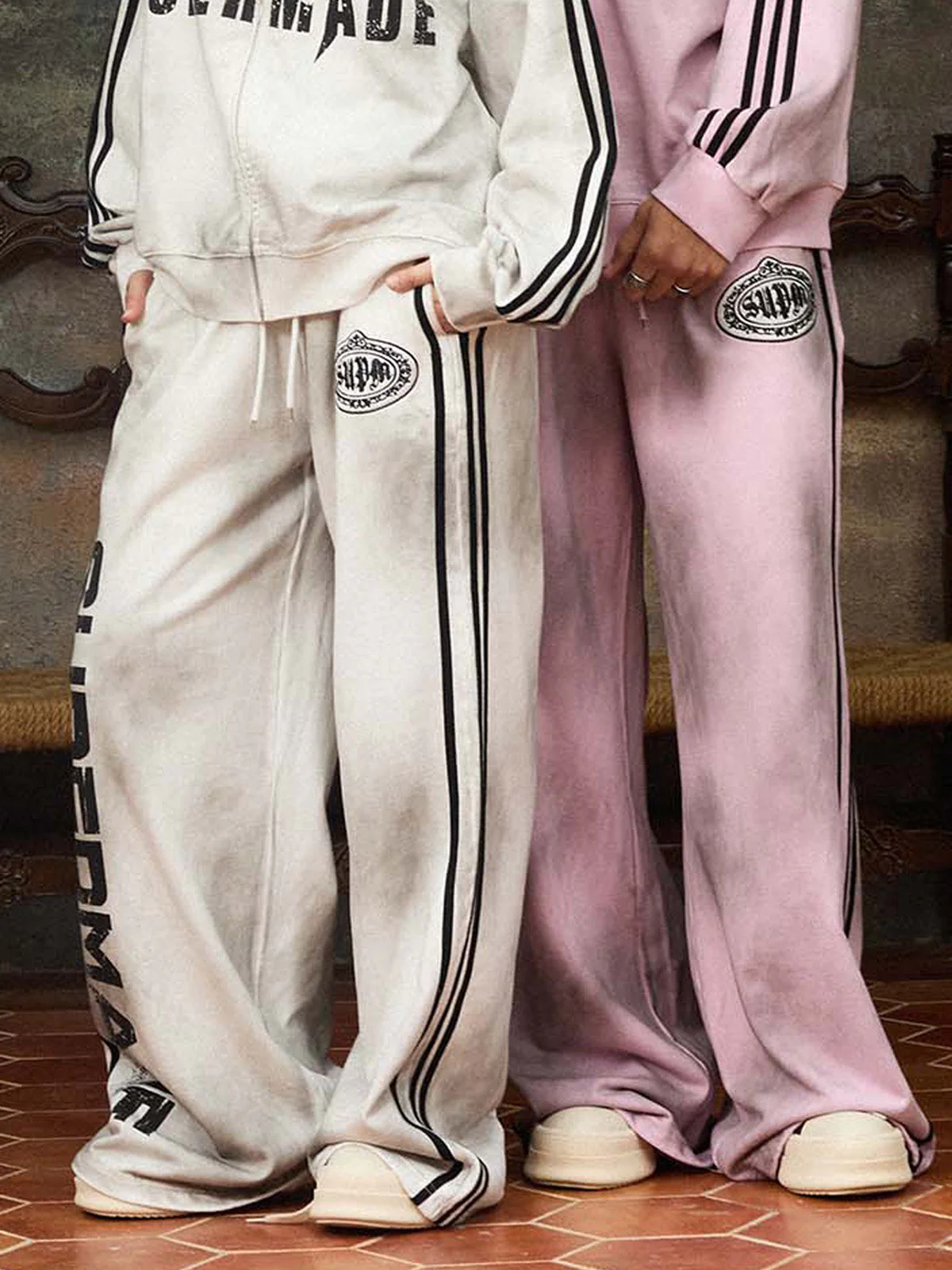 Supermade Vintage Distressed NO.3 Stand Collar Tracksuit - 2591 - Image 14