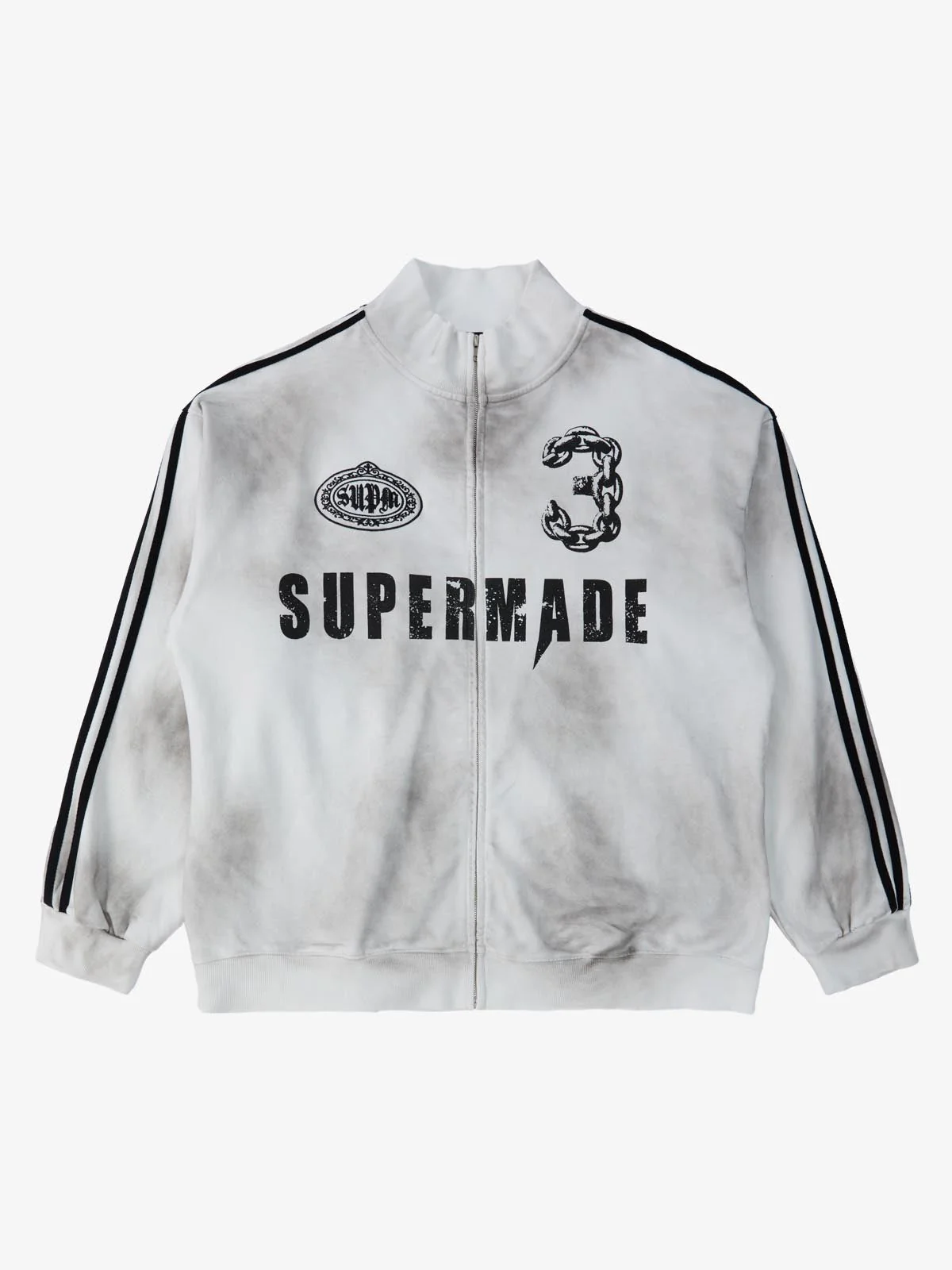 Supermade Vintage Distressed NO.3 Stand Collar Tracksuit - 2591 - Image 17
