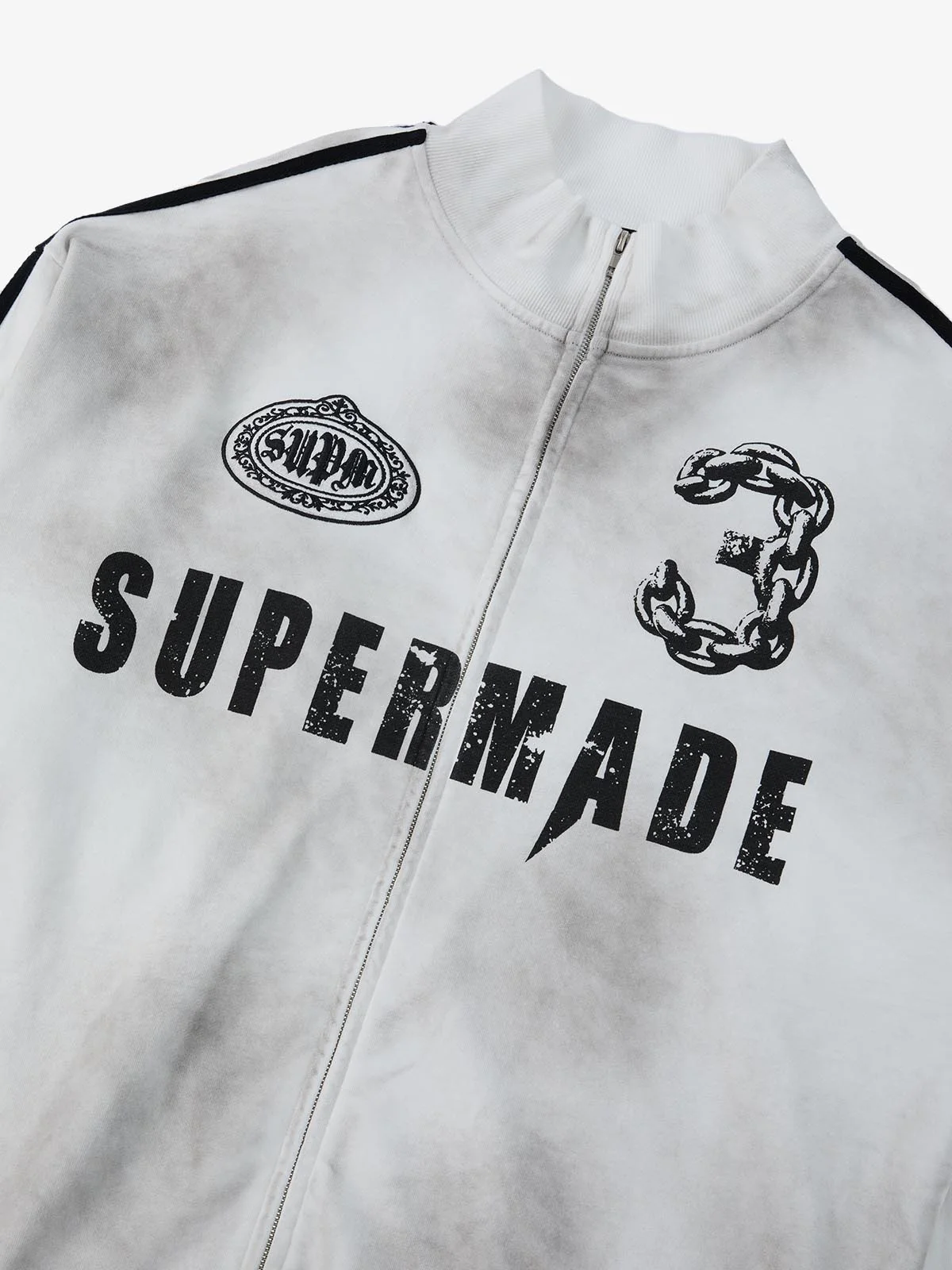Supermade Vintage Distressed NO.3 Stand Collar Tracksuit - 2591 - Image 23