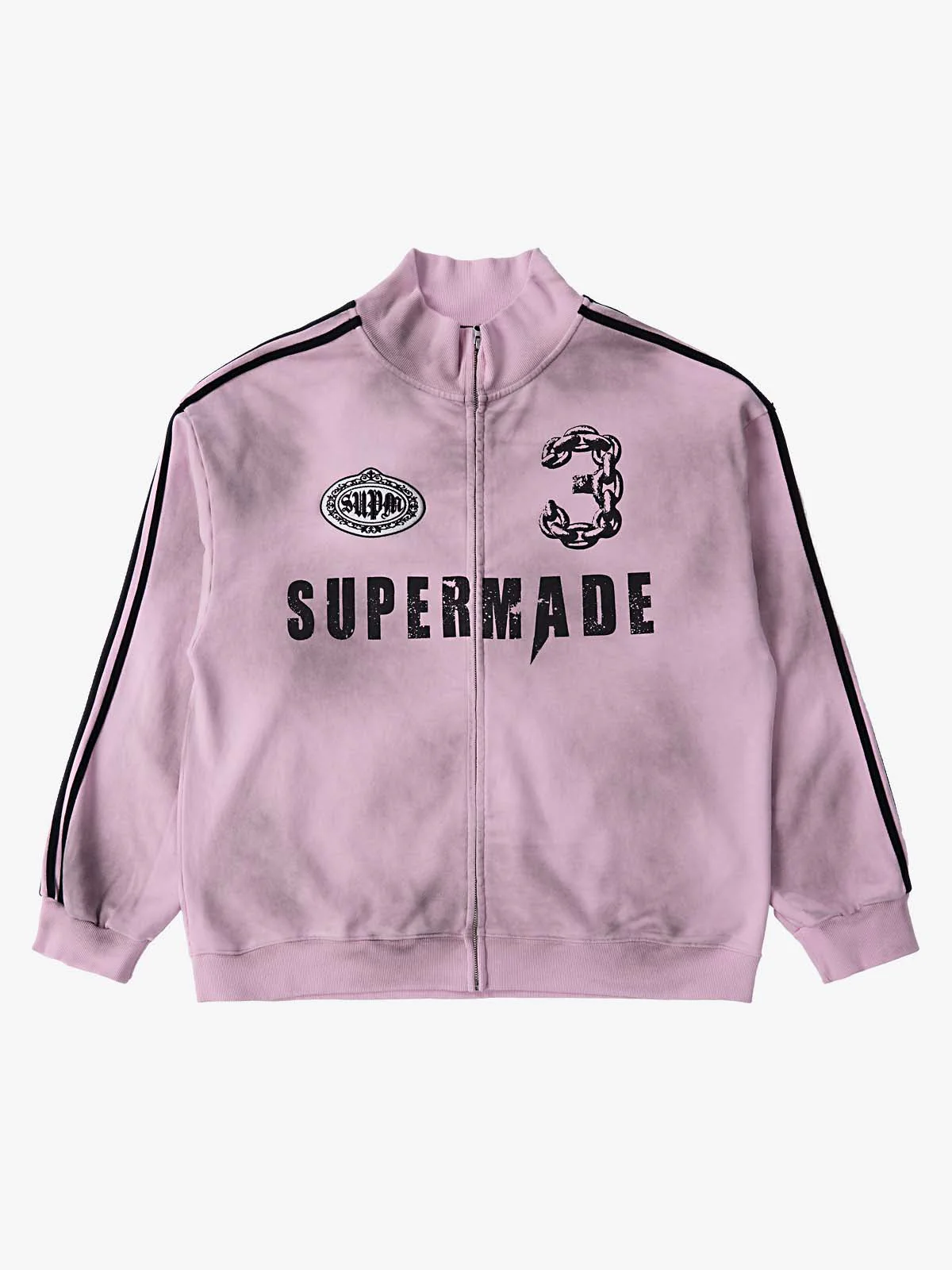 Supermade Vintage Distressed NO.3 Stand Collar Tracksuit - 2591 - Image 26
