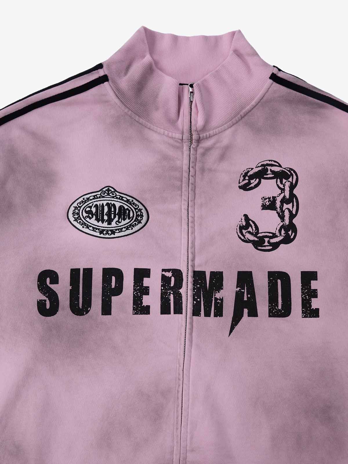 Supermade Vintage Distressed NO.3 Stand Collar Tracksuit - 2591 - Image 31