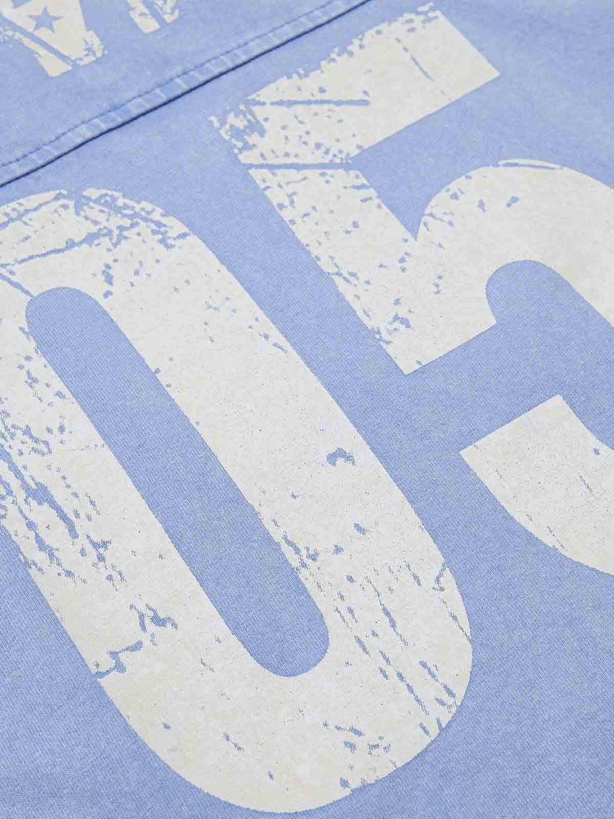 Supermade Vintage Wash "05" Graphic Football Jersey T-Shirt - Image 9