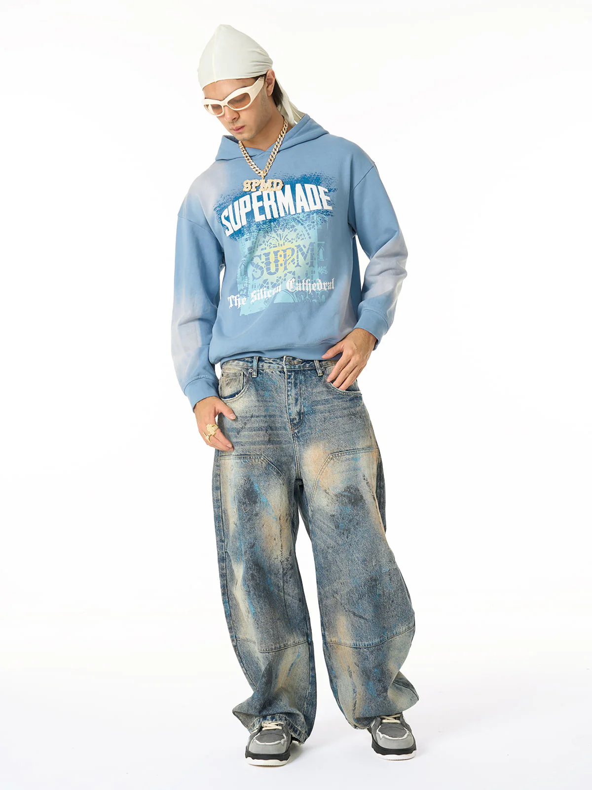 SUPM Dark Ombre Cathedral Hoodie - Image 11