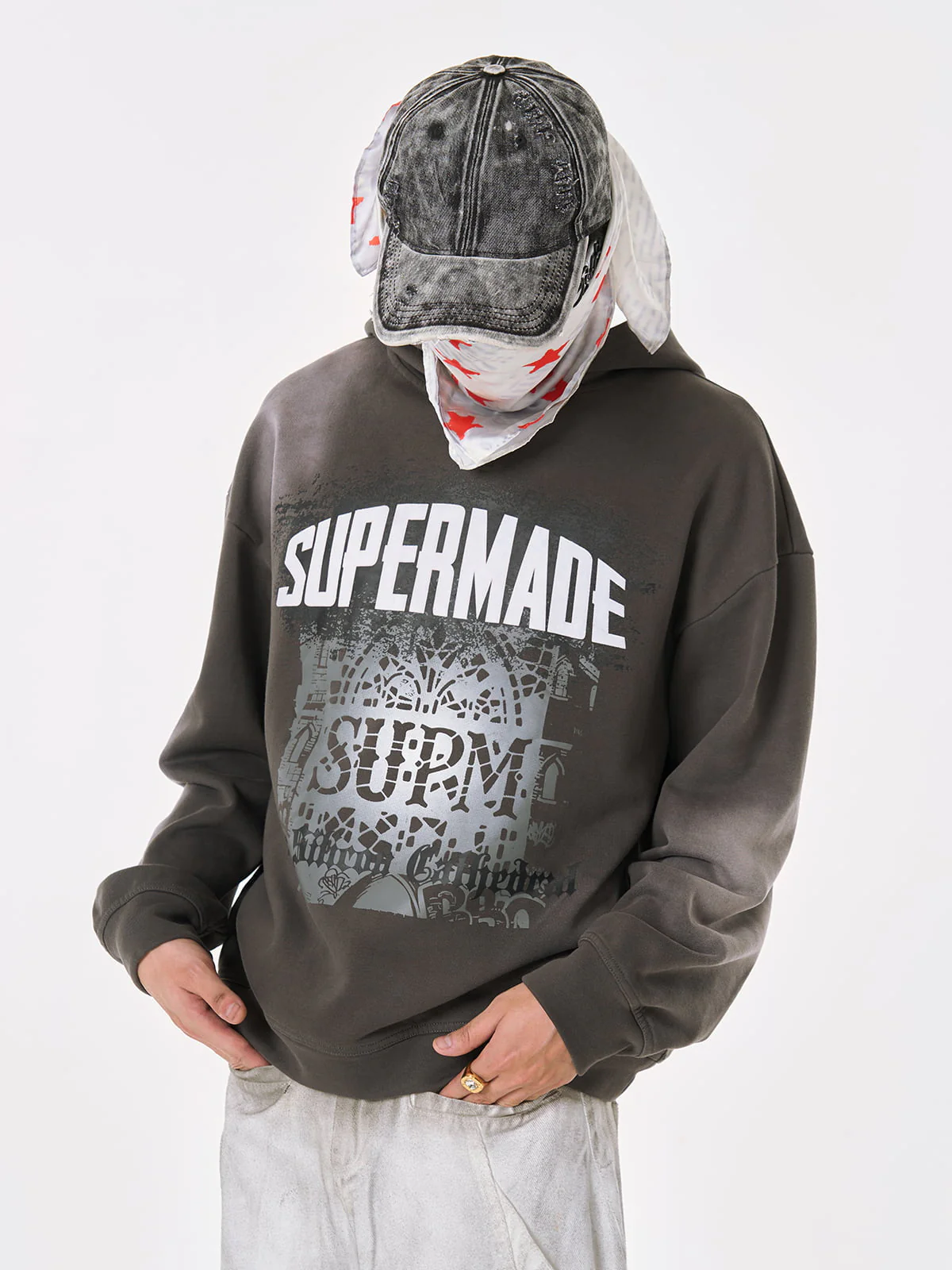 SUPM Dark Ombre Cathedral Hoodie - Image 5
