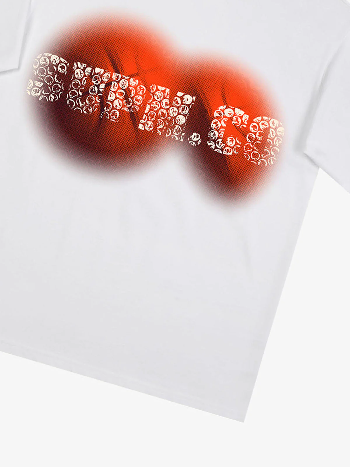 SUPM Foam Texture Basketball Pattern Graphic T-Shirt - Image 11
