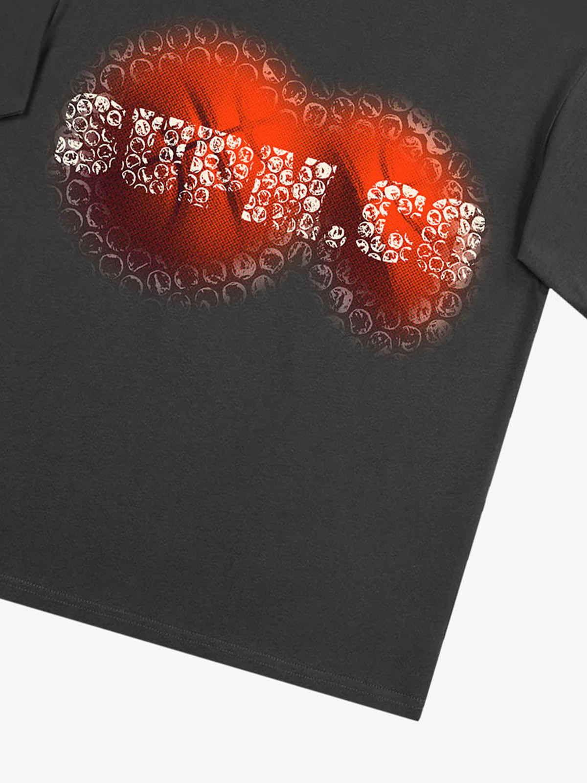 SUPM Foam Texture Basketball Pattern Graphic T-Shirt - Image 15
