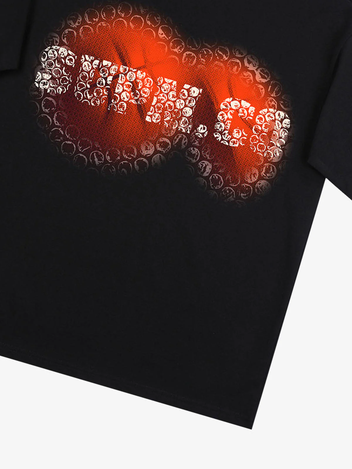 SUPM Foam Texture Basketball Pattern Graphic T-Shirt - Image 7