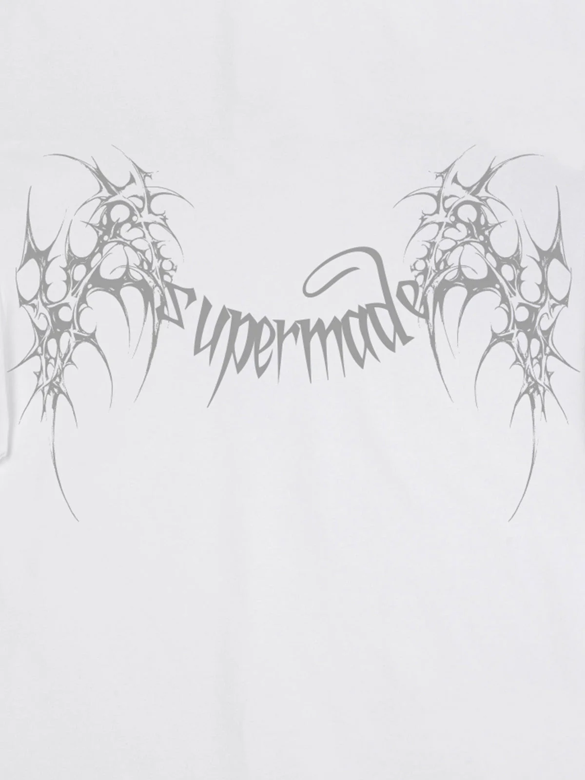 SUPM Gothic Sharp Letter Graphic T-Shirt - Image 26