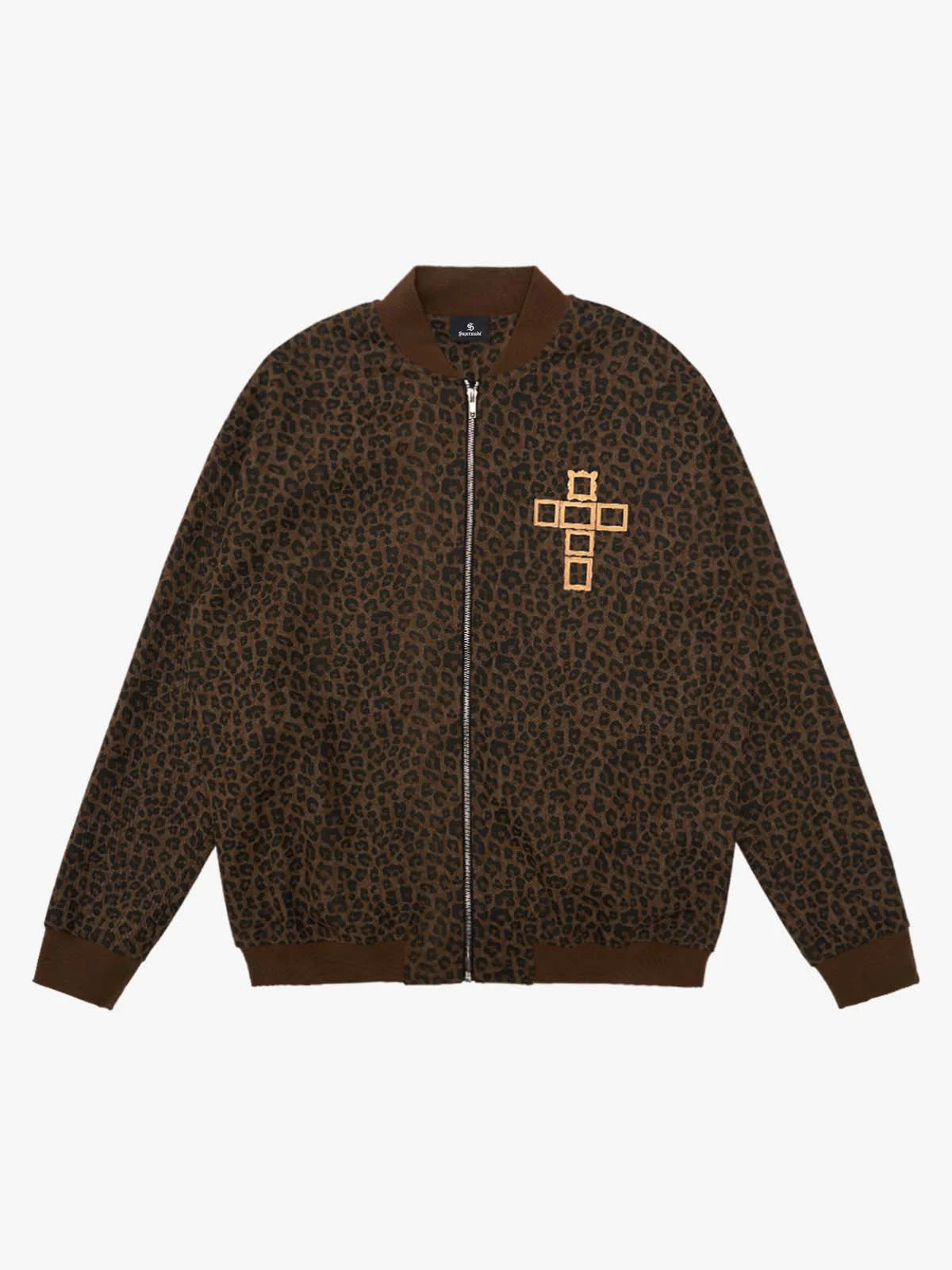 SUPM Letter Graffiti Cross Frame Leopard Print Set - Image 11