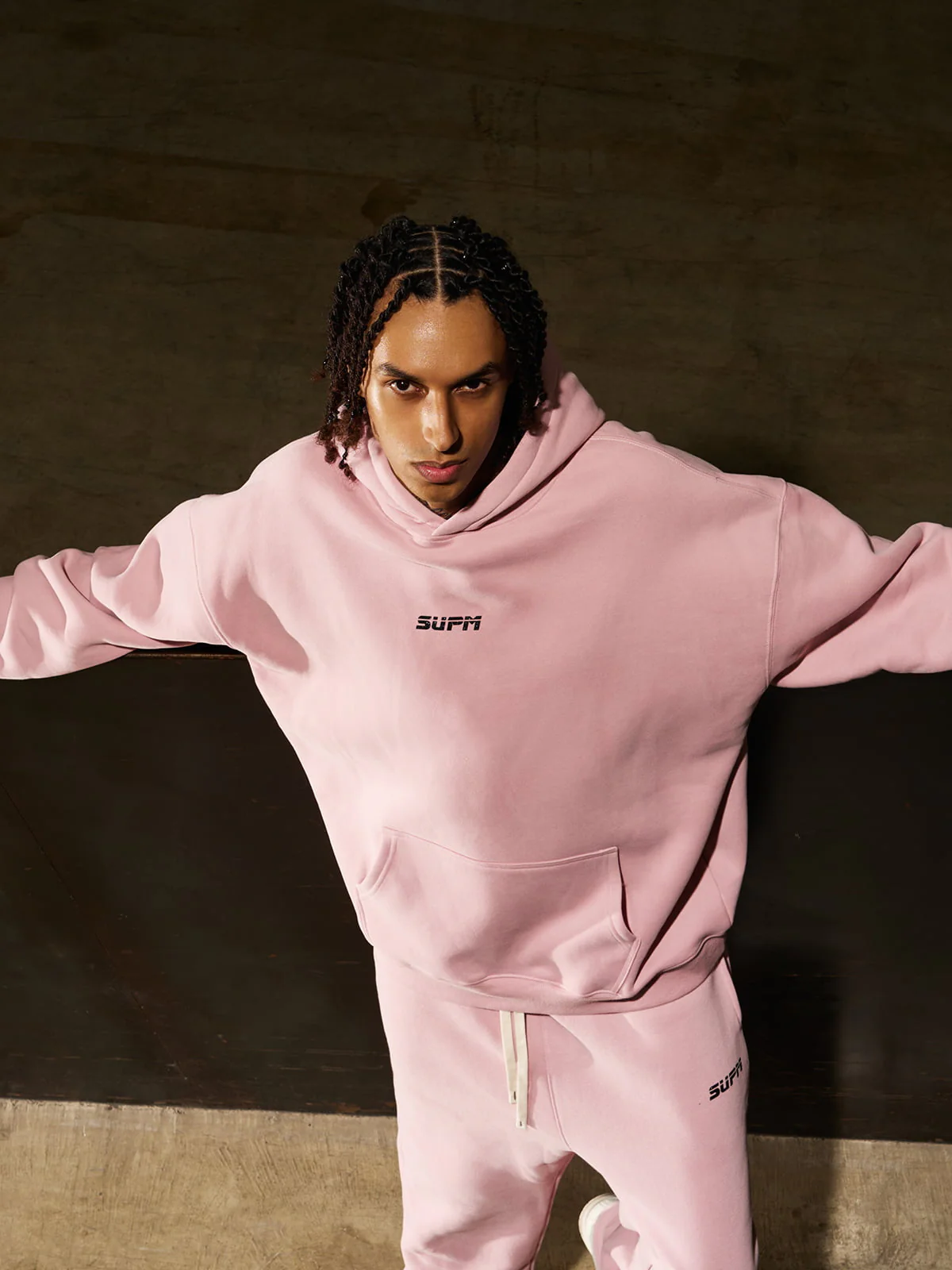 SUPM Pink Cloud Hoodie Set - Image 2