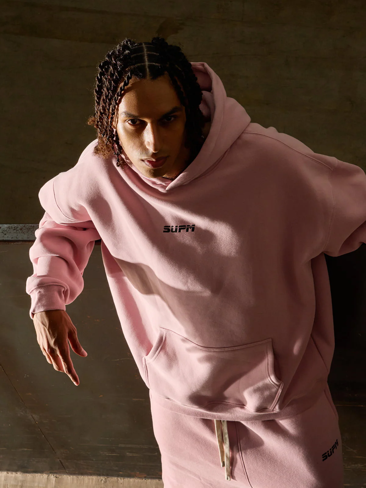 SUPM Pink Cloud Hoodie Set - Image 3