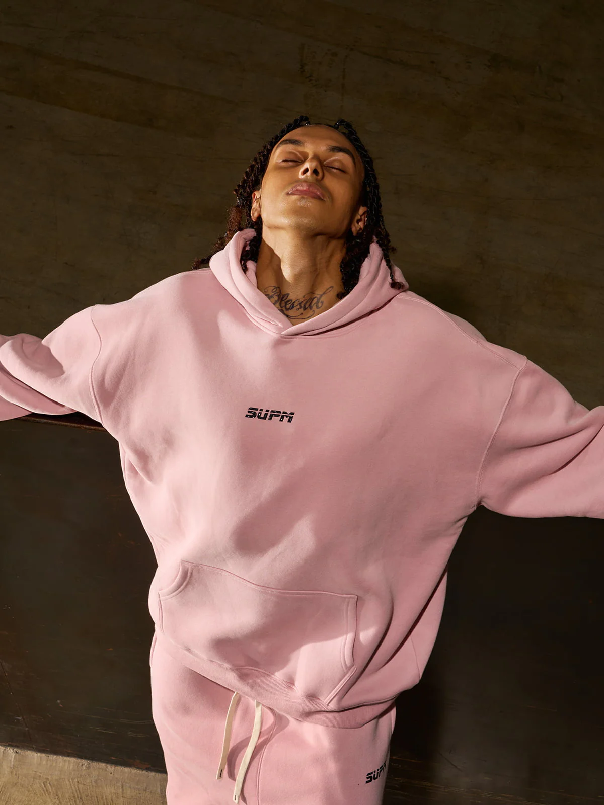 SUPM Pink Cloud Hoodie Set - Image 4