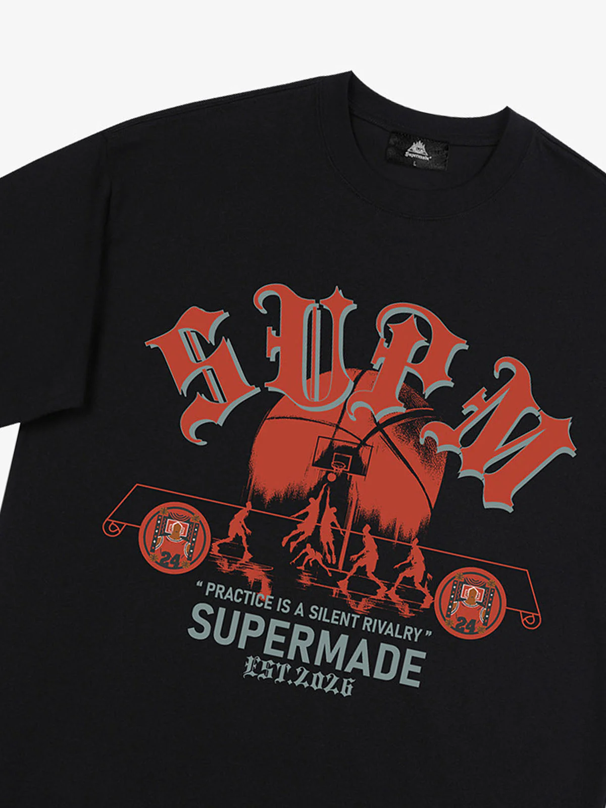 SUPM Slogan Graphic Retro Streetwear T-Shirt - Image 11