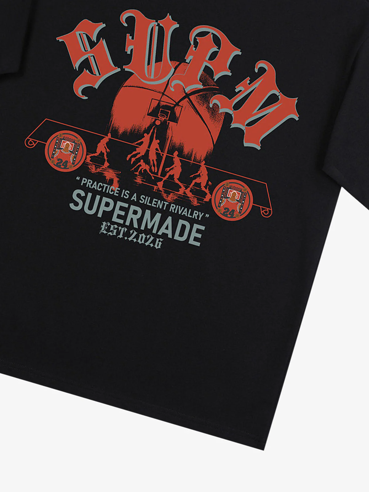 SUPM Slogan Graphic Retro Streetwear T-Shirt - Image 12