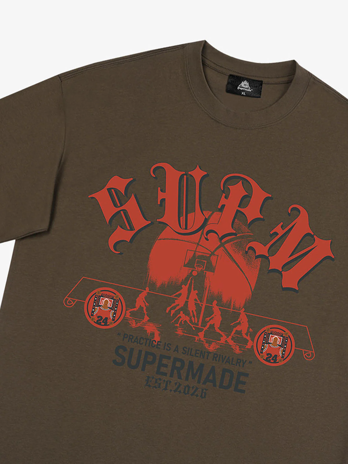 SUPM Slogan Graphic Retro Streetwear T-Shirt - Image 19
