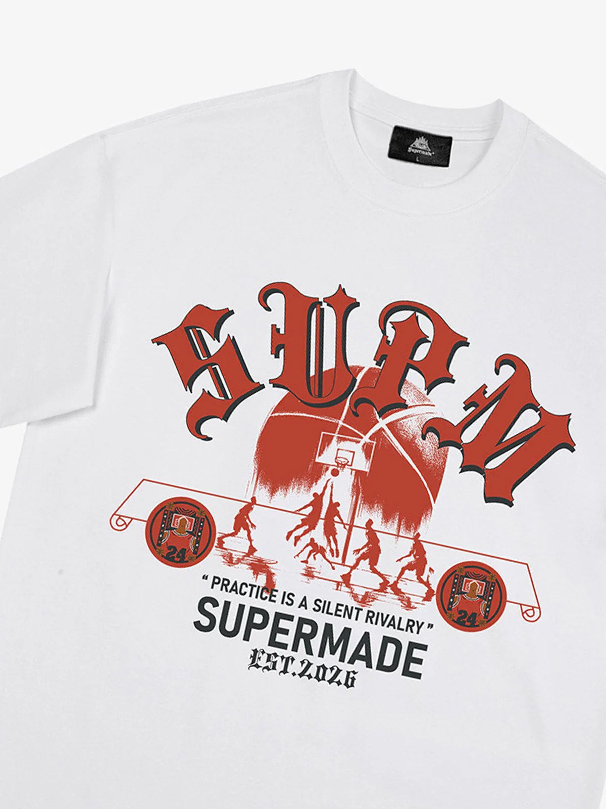 SUPM Slogan Graphic Retro Streetwear T-Shirt - Image 7