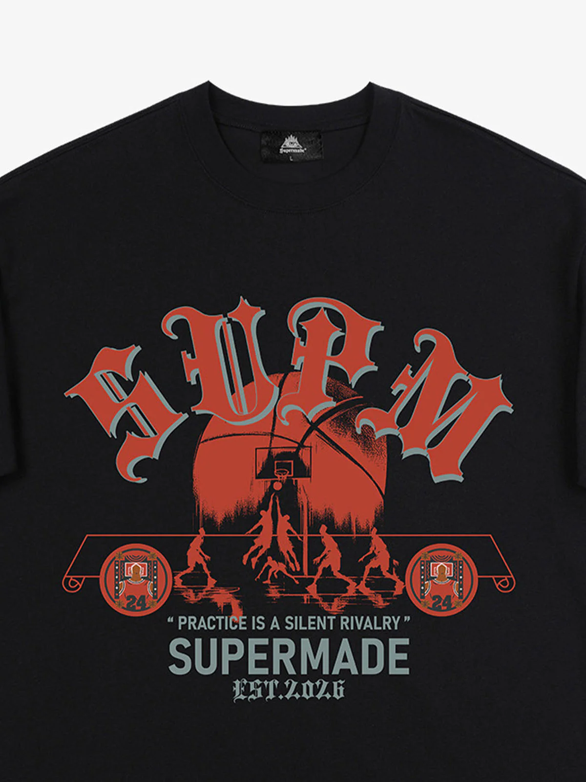 SUPM Slogan Graphic Retro Streetwear T-Shirt - Image 9