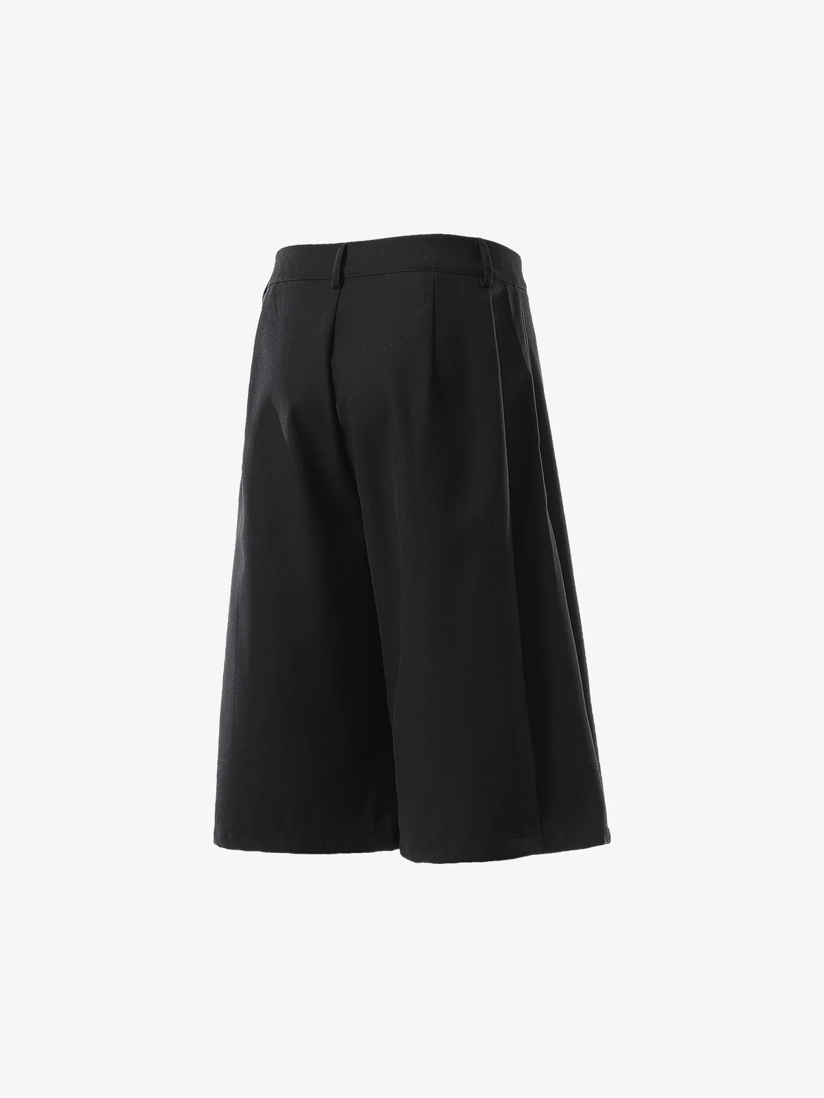 Tailored Wide-Leg Woven Pleated Shorts - Image 4