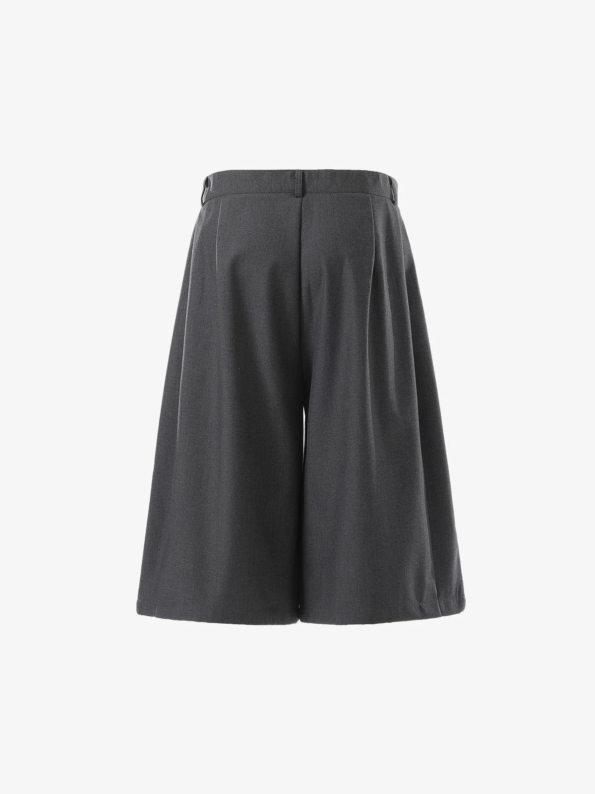 Tailored Wide-Leg Woven Pleated Shorts - Image 5
