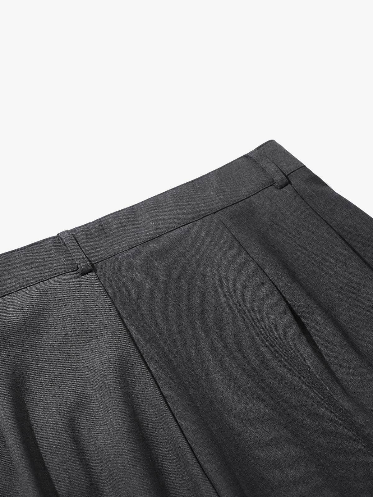 Tailored Wide-Leg Woven Pleated Shorts - Image 7