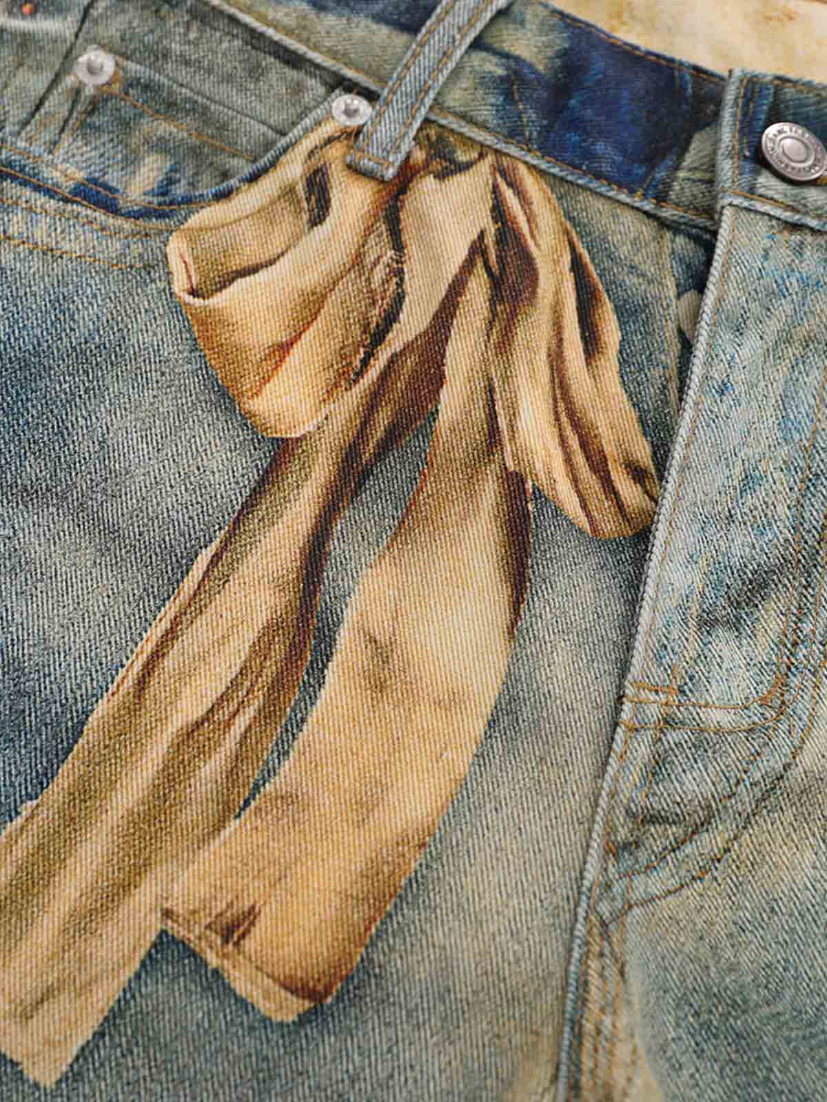 Teddy Bear Decor Pockets Baggy Pants - Image 4