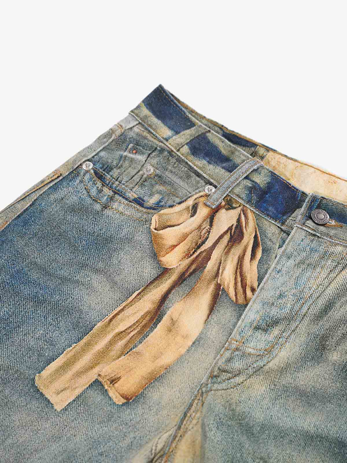 Teddy Bear Decor Pockets Baggy Pants - Image 6