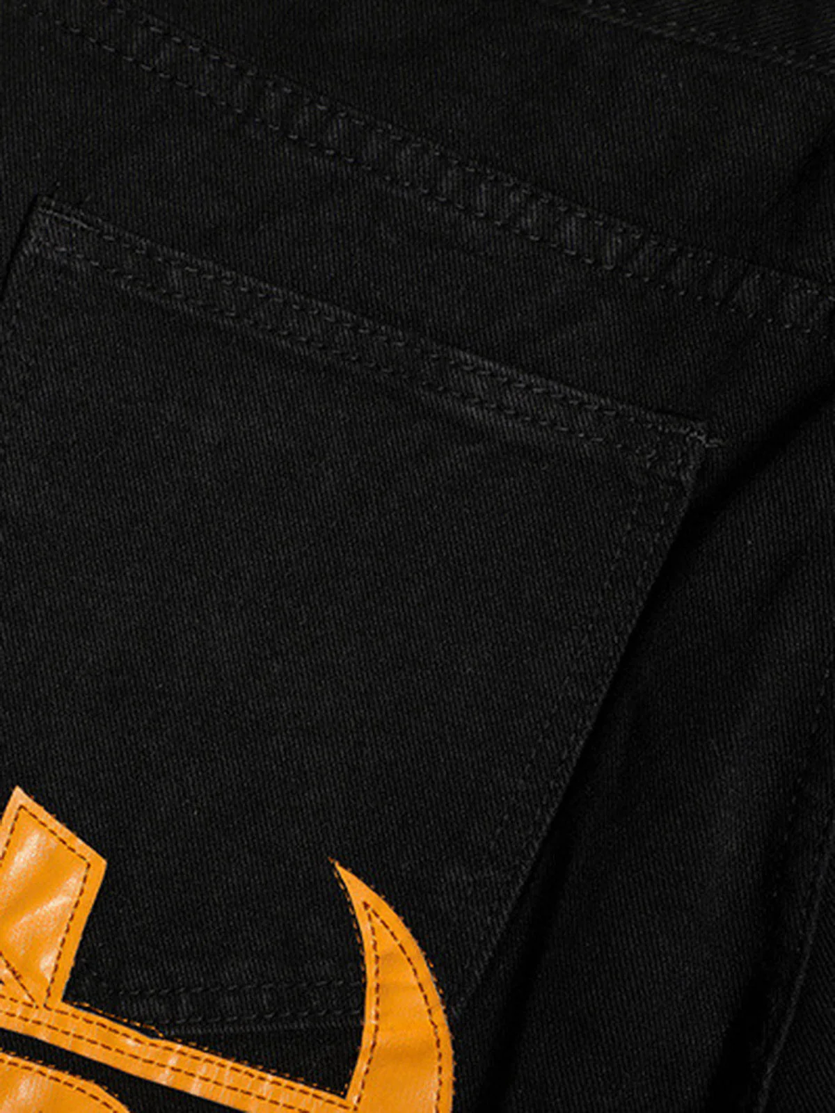 Thesupermade Burning Text Embroidered Letters Jeans -1478 - Image 16