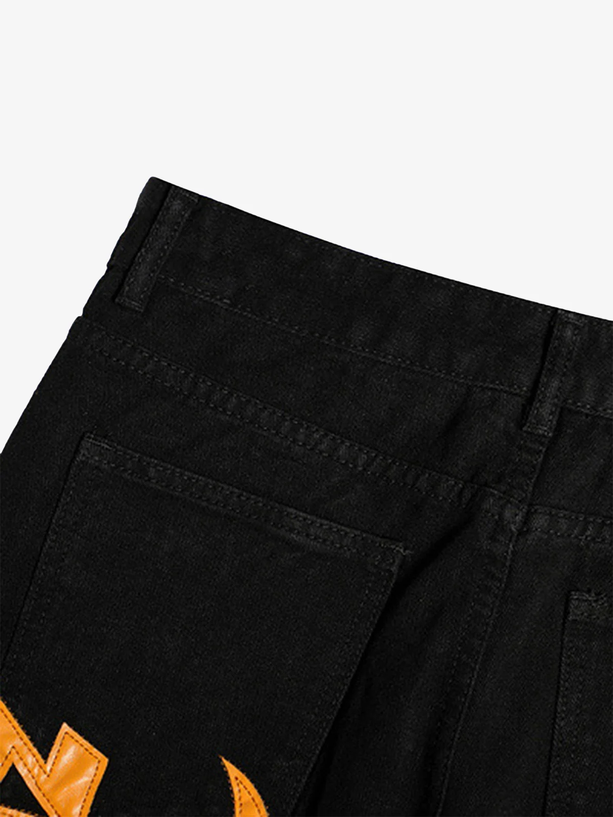 Thesupermade Burning Text Embroidered Letters Jeans -1478 - Image 17