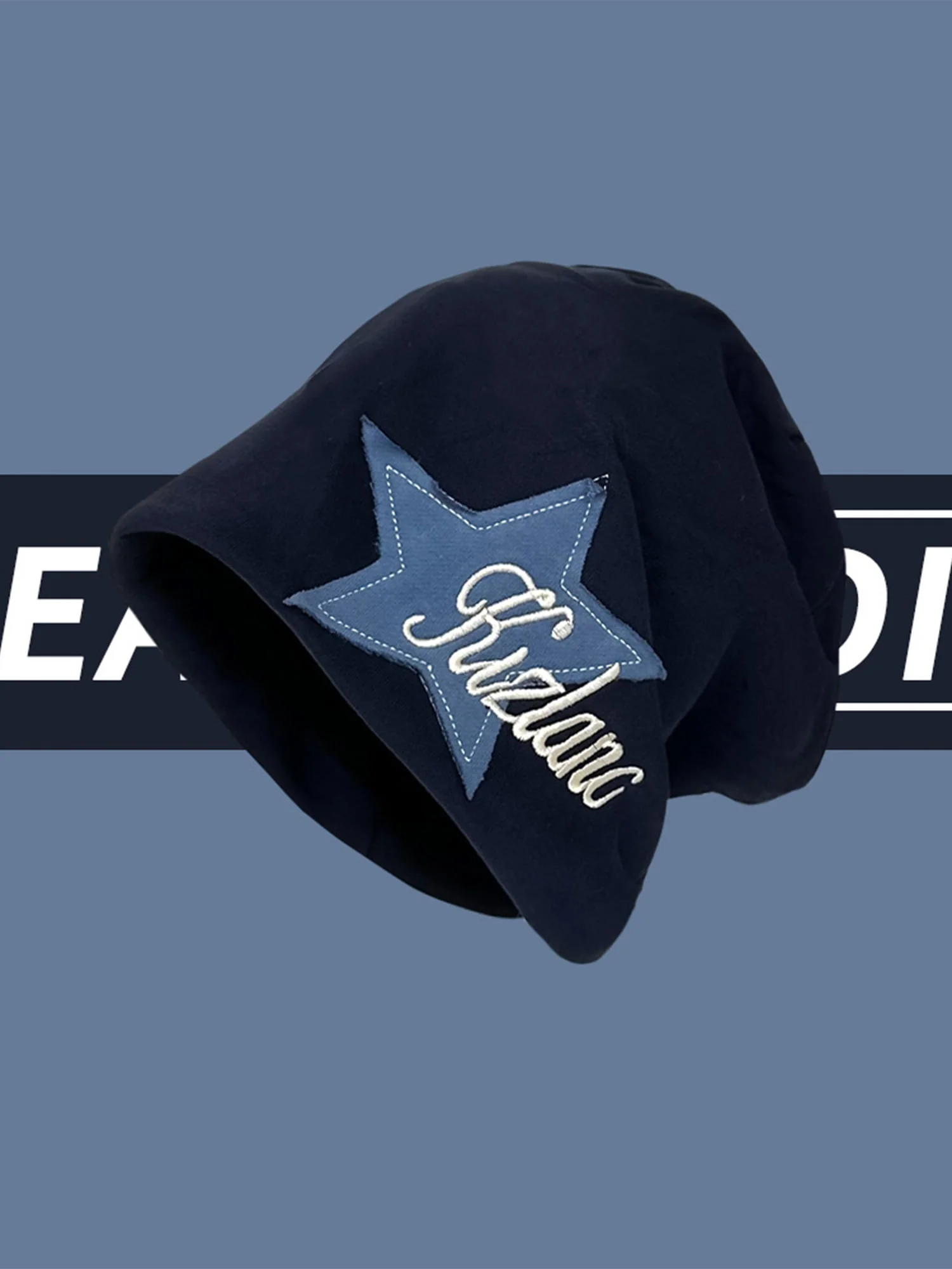 Thesupermade Star Embroidered Wrap Hat - 1703 - Image 6