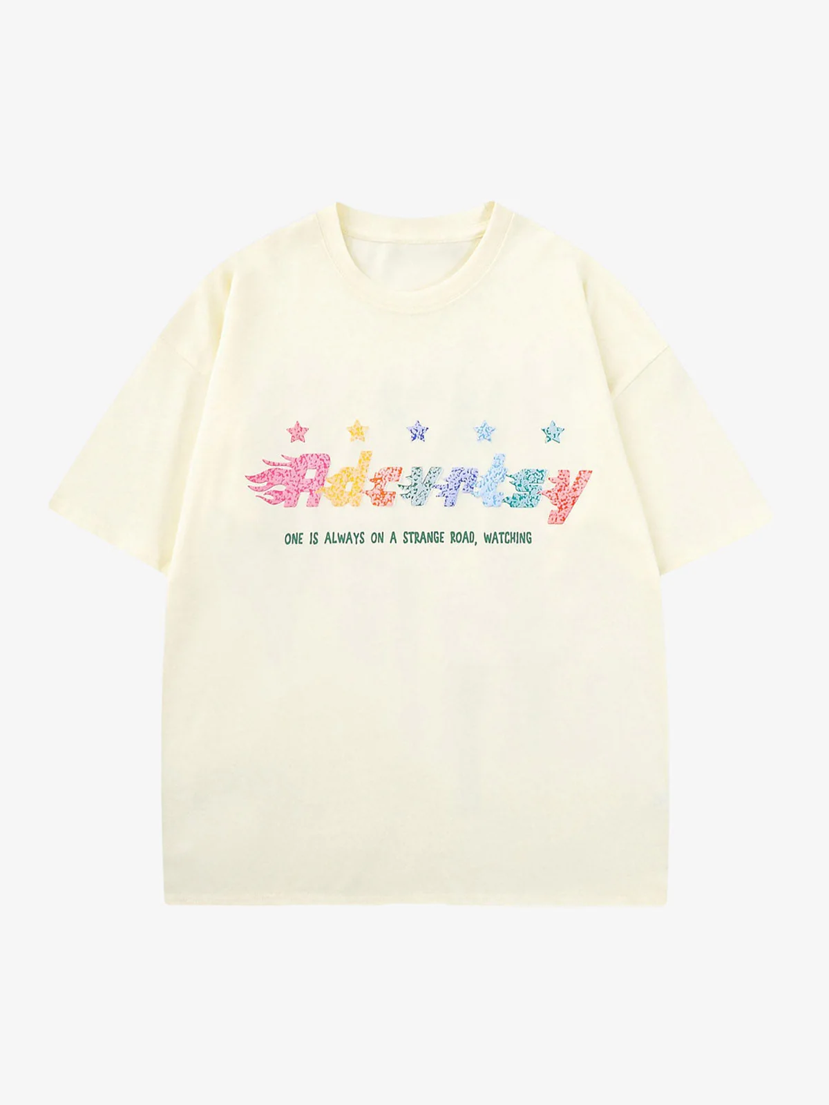 Thesupermade Colorful Full Of Stars Printed T-shirt - Image 4