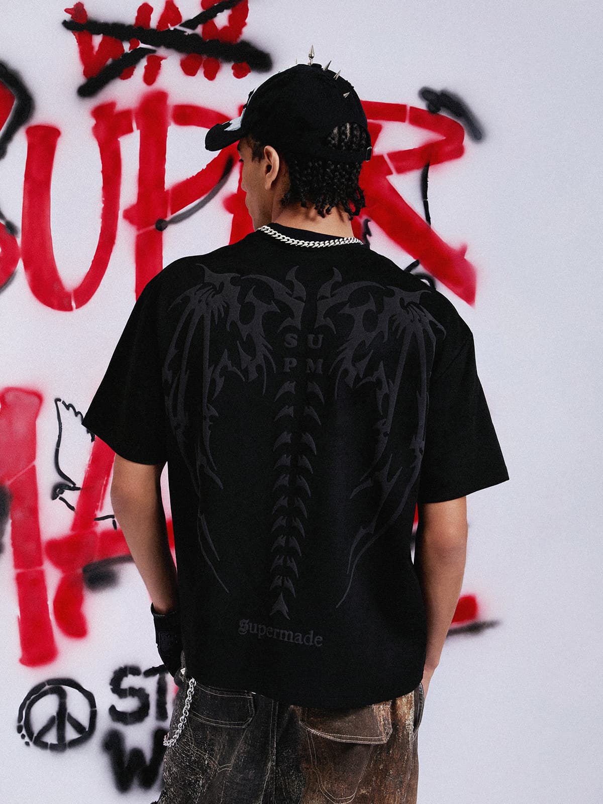 Thesupermade Skeleton Vintage T-shirt - 1642 - Image 4