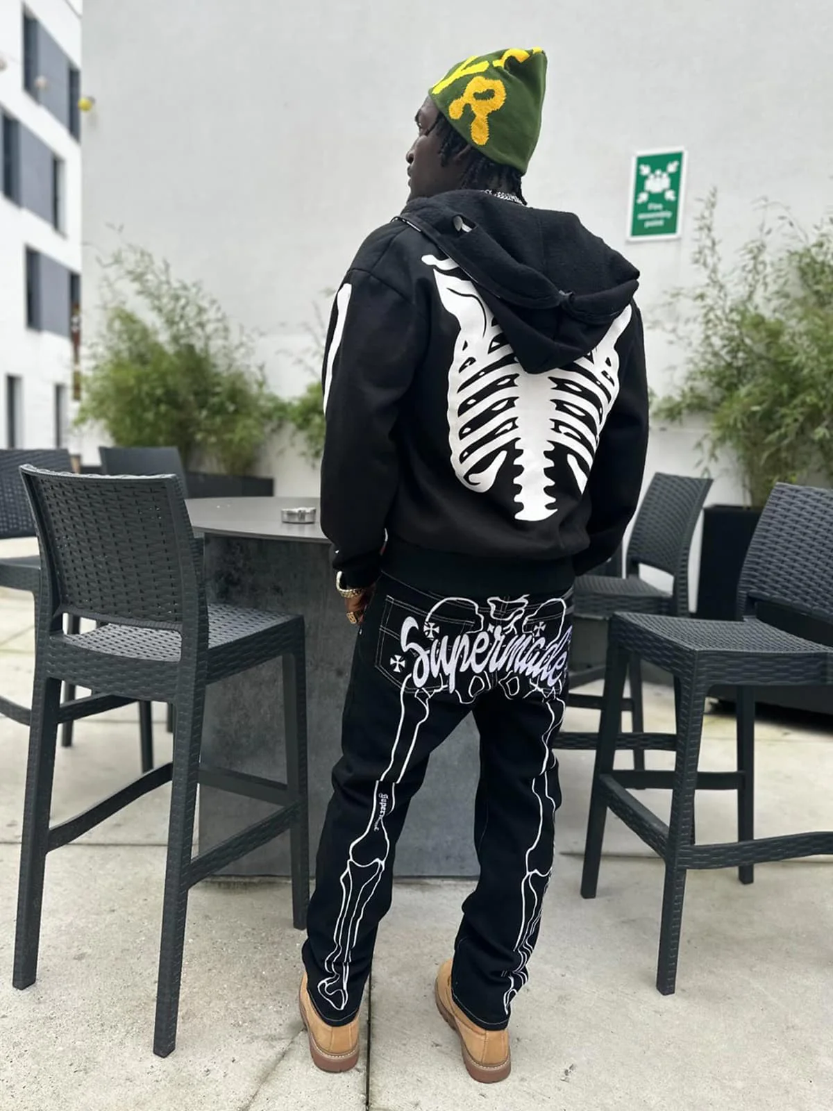 Thesupermade Hip Hop Bones Embroidered Jeans - 1859 - Image 10