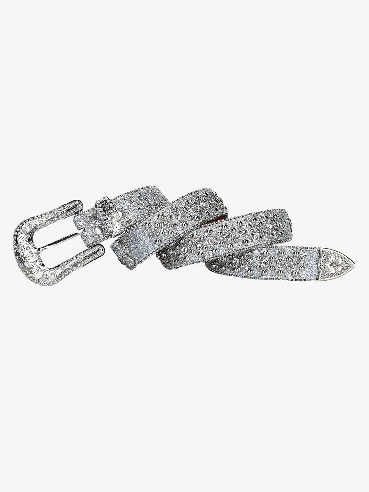 Thesupermade Studded Rhinestone Belt-1797 - Image 5