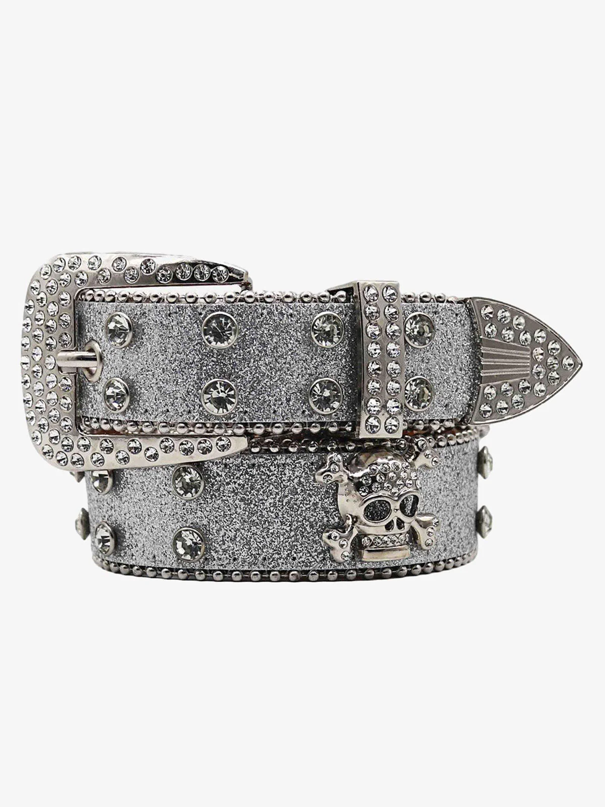 Thesupermade Studded Rhinestone Belt-1797 - Image 6