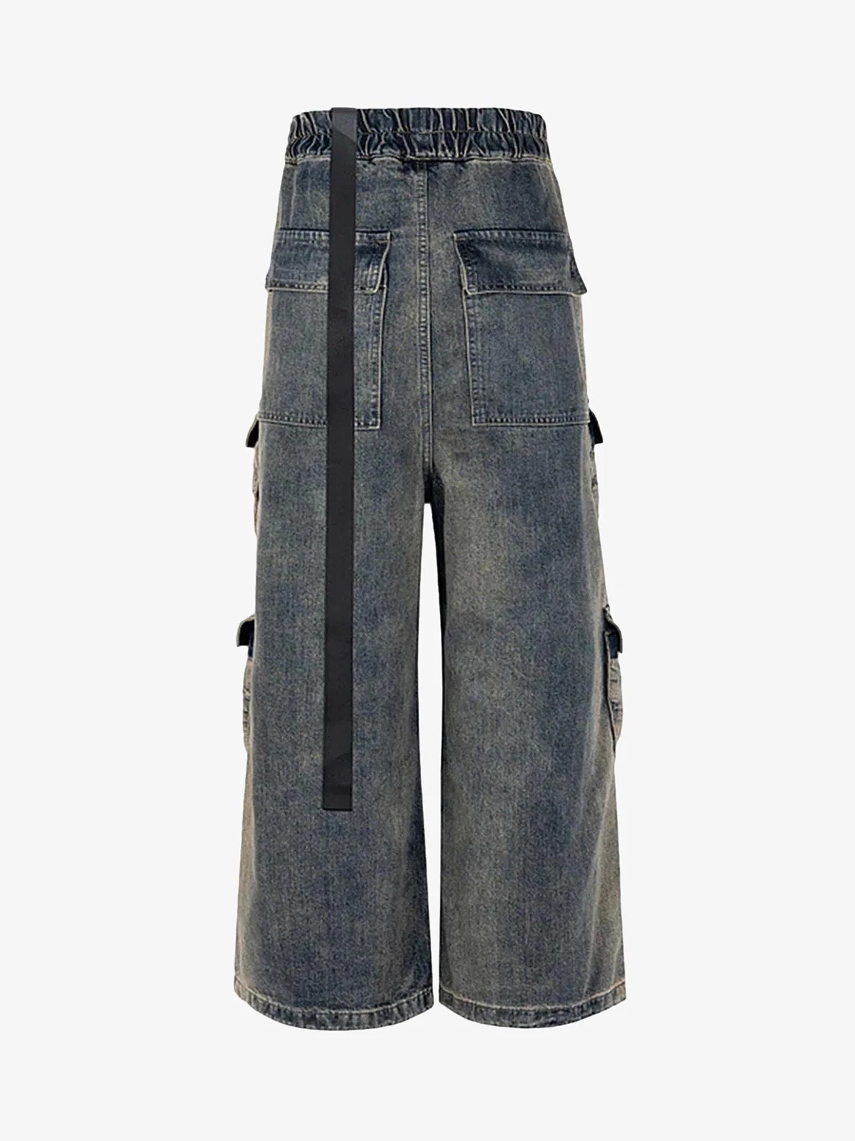 Thesupermade Wide Leg Multi-Pocket Straight Leg Loose Jeans - 1666 - Image 6