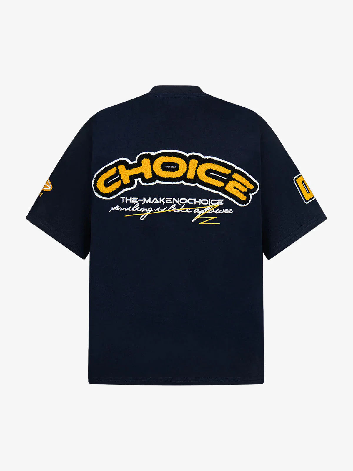 Retro Motorcycle Style Heavy Patch Embroidered T-shirt - Image 11