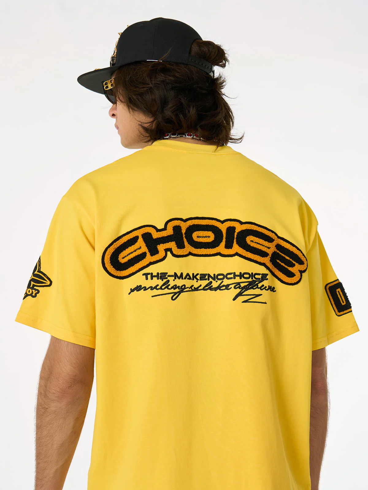 Retro Motorcycle Style Heavy Patch Embroidered T-shirt - Image 8