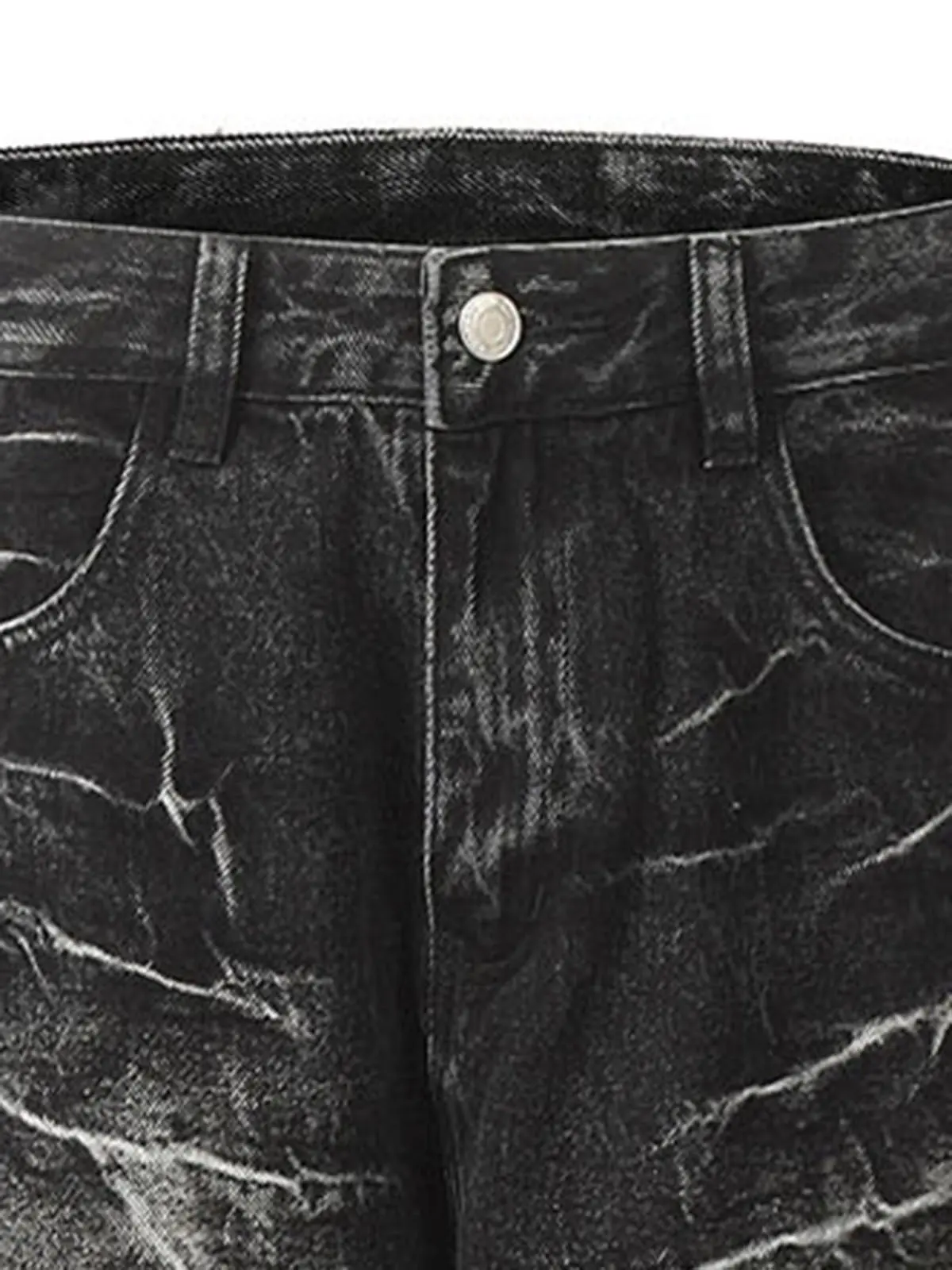 Retro Neutral Washed Straight Jeans - 2261 - Image 6