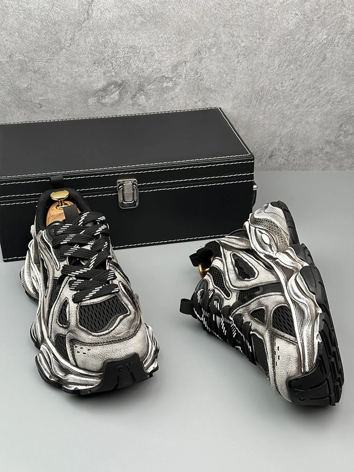 Chunky Sole Breathable Running Sneakers - Image 14