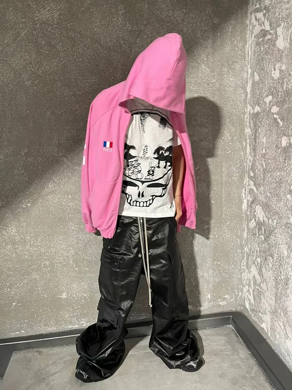 RO-style multi-pocket matte coated overalls - 2094 - Image 7