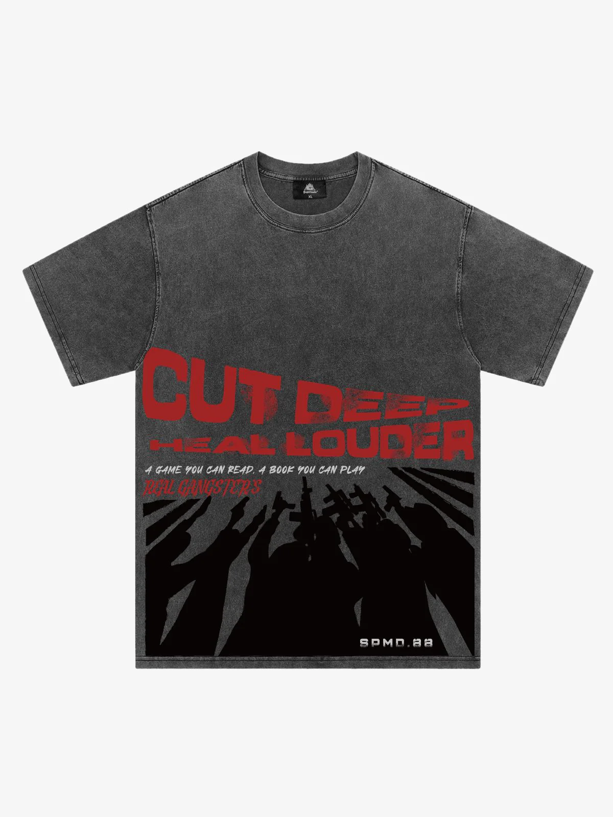 Original Cut Deep Graphic Print T-Shirt - Image 3
