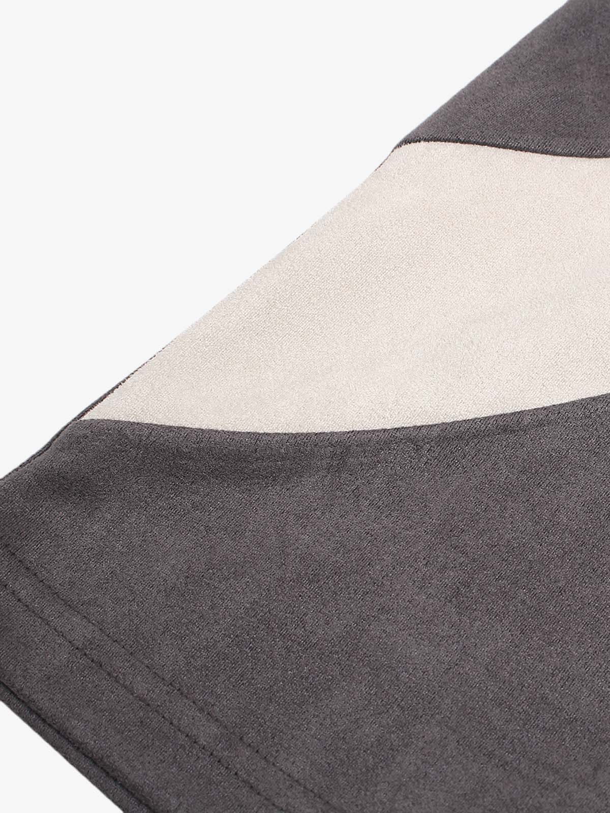 Jersey Deconstructed Contrast Color Stitching Print T-shirt - 2407 - Image 17
