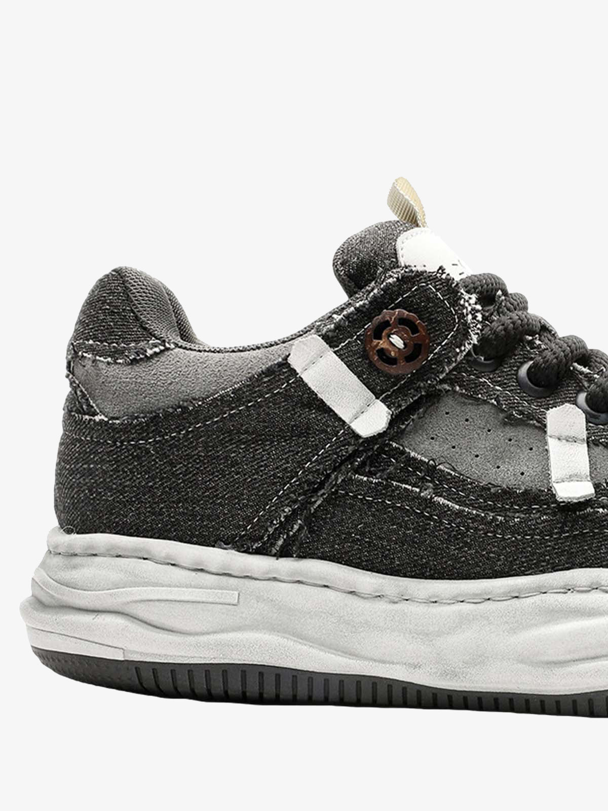 Distressed Deconstructed Split Whisker Platform Sneakers - 2602 - Image 7