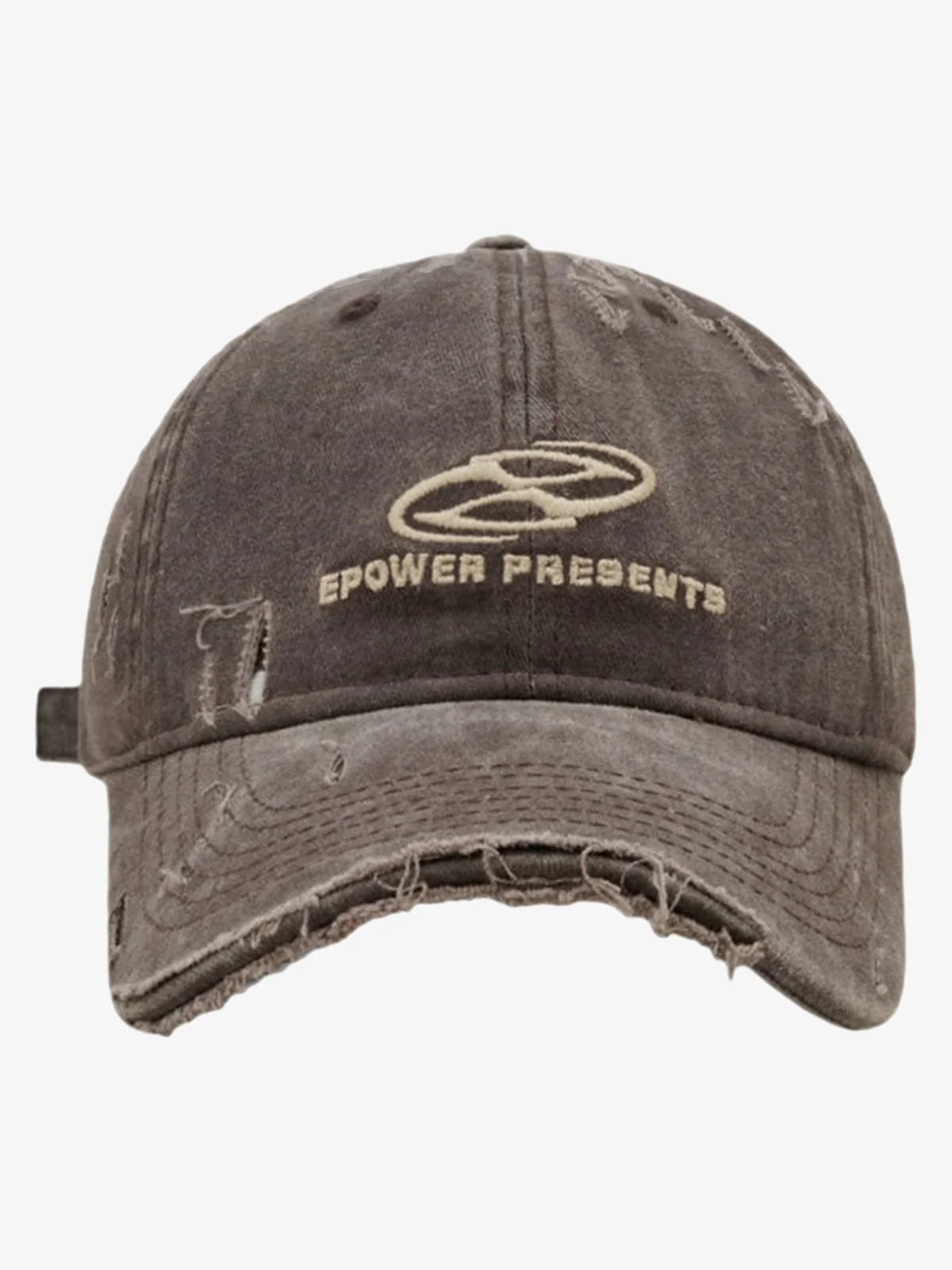Thesupermade Ripped Denim Baseball Cap - 2028 - Image 2