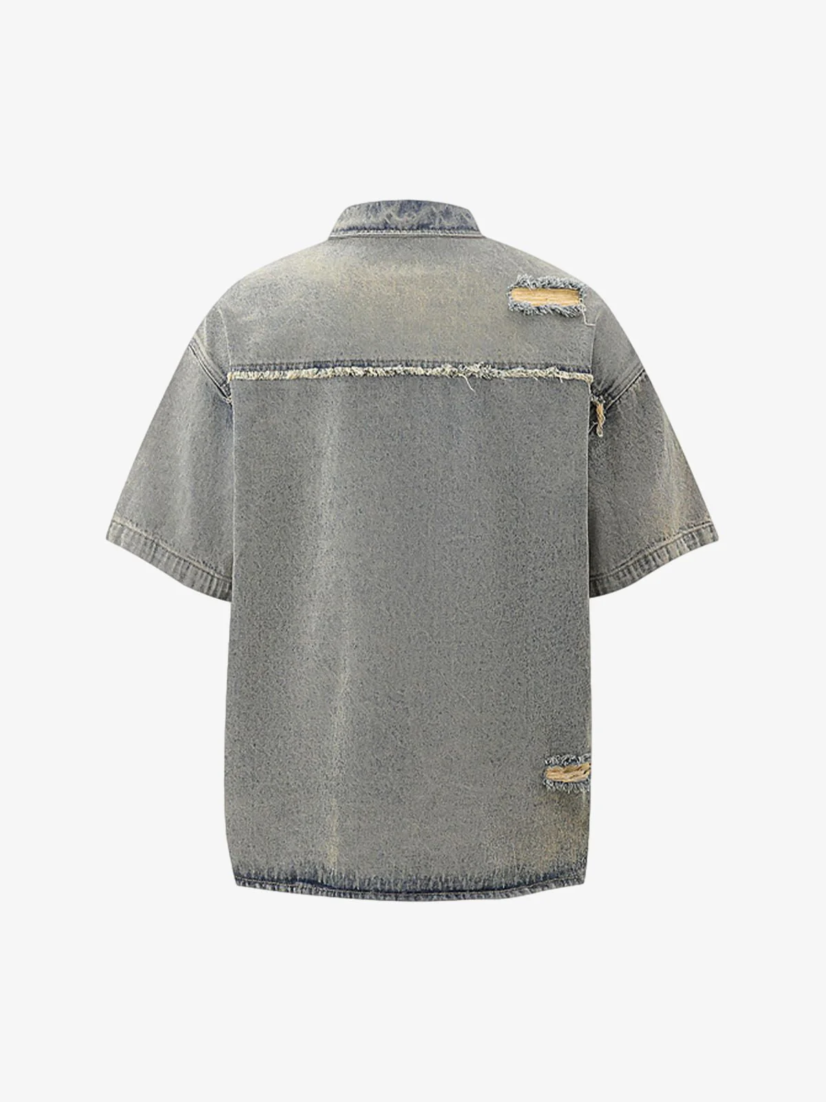 Ripped Denim Distressed Suit - 2460 - Image 12