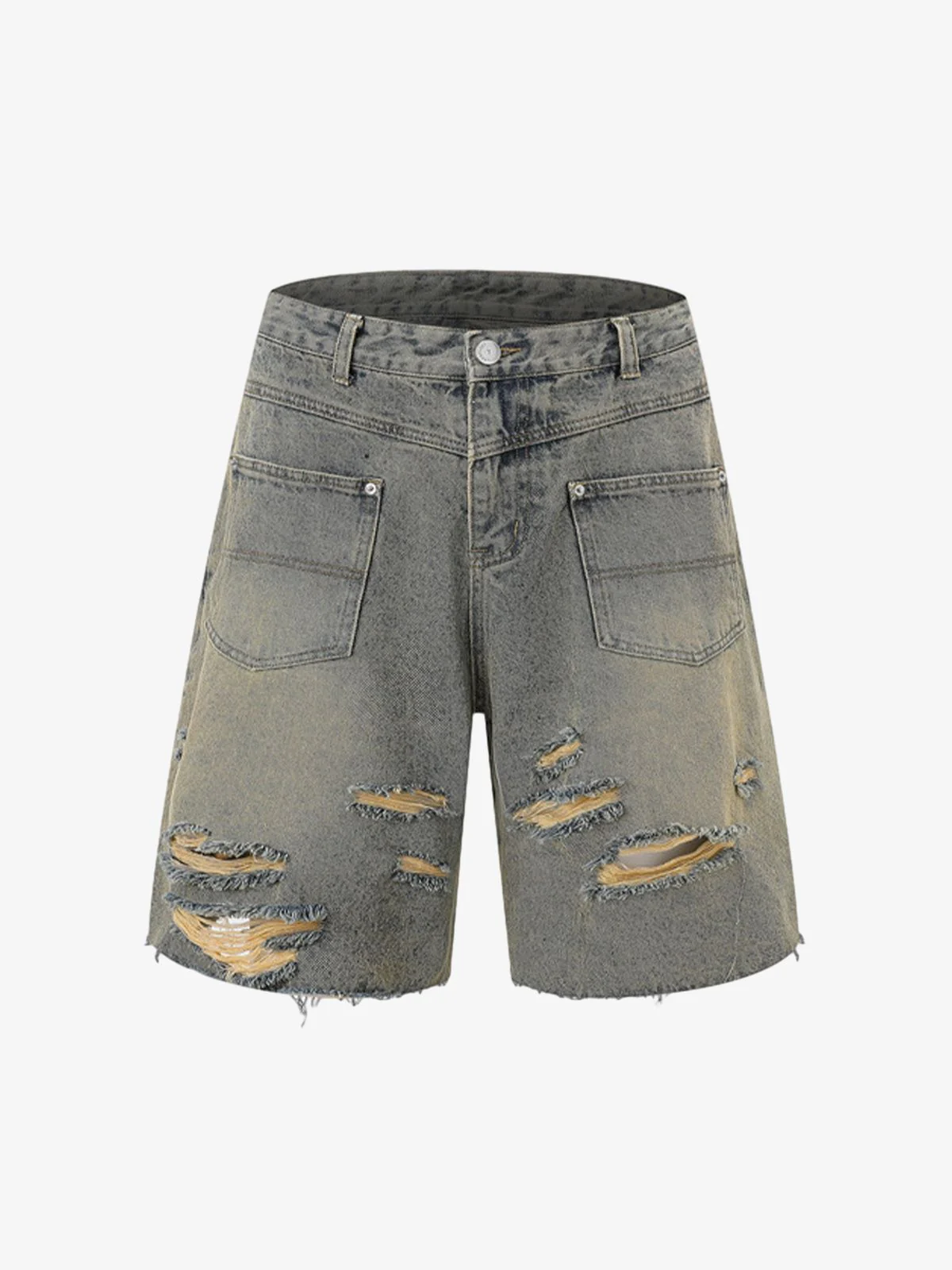 Ripped Denim Distressed Suit - 2460 - Image 13