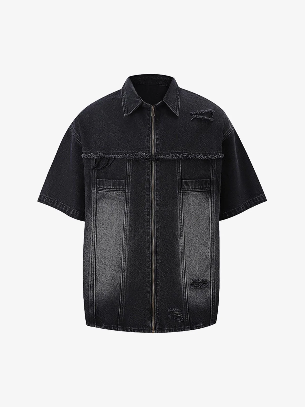Ripped Denim Distressed Suit - 2460 - Image 20