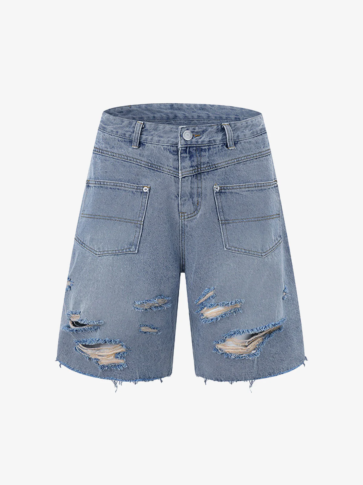 Ripped Denim Distressed Suit - 2460 - Image 26
