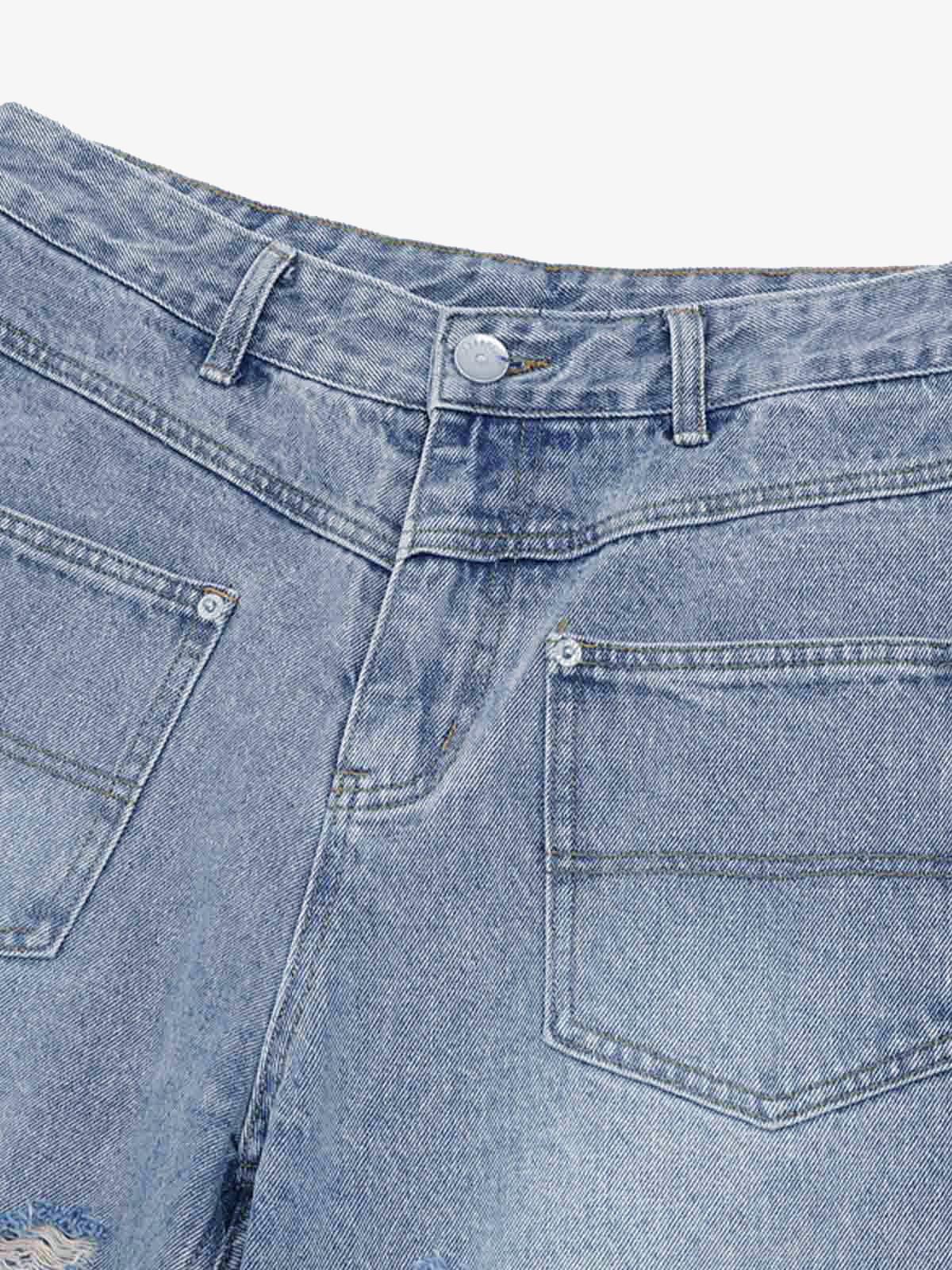 Ripped Denim Distressed Suit - 2460 - Image 30
